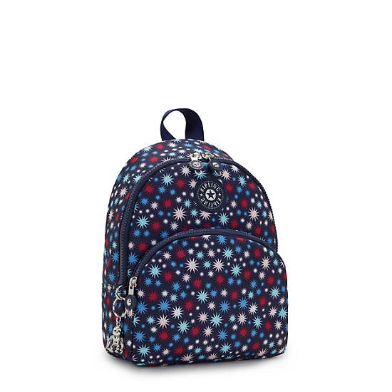 Kipling Paola Small Printed Rugzak Blauw | België 1614CT